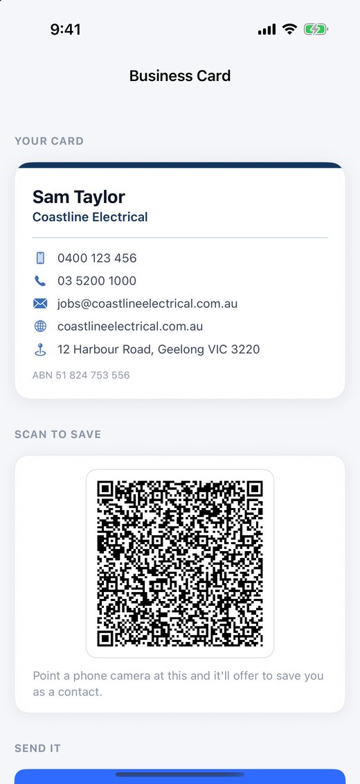 Digital business card